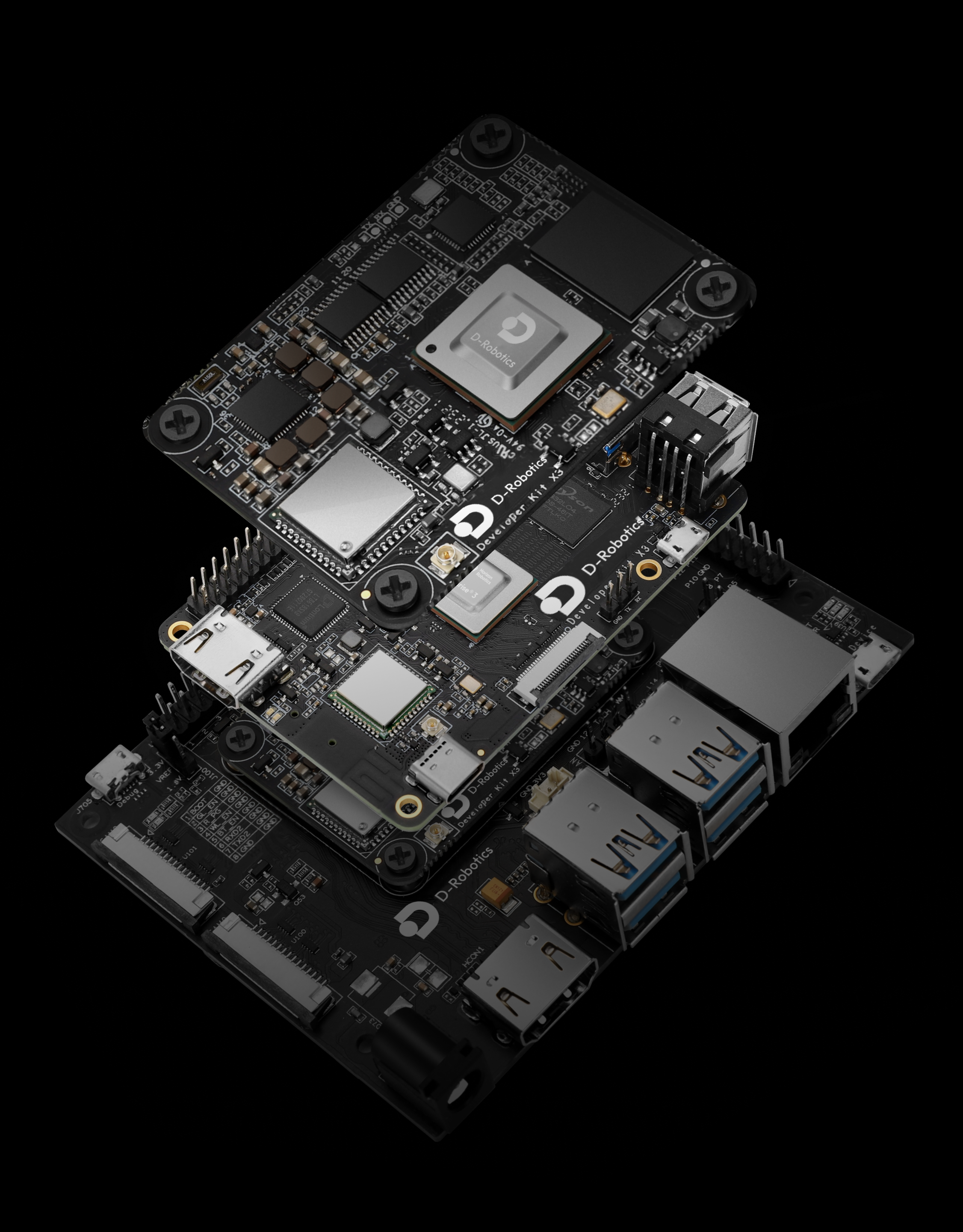 RDK X3 series kit combination display diagram, including RDK X3 and modular version RDK X3 Module