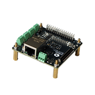 Appearance diagram of RDK S100 MCU interface expansion board, showing the layout of interfaces such as network ports and green terminals, to facilitate hardware function expansion.