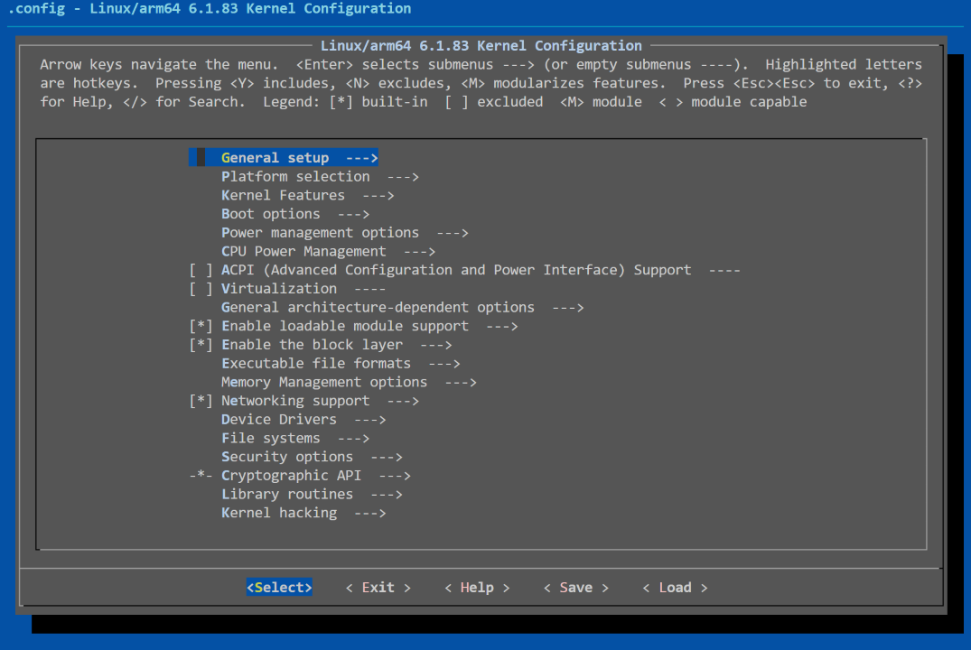 kernel_config